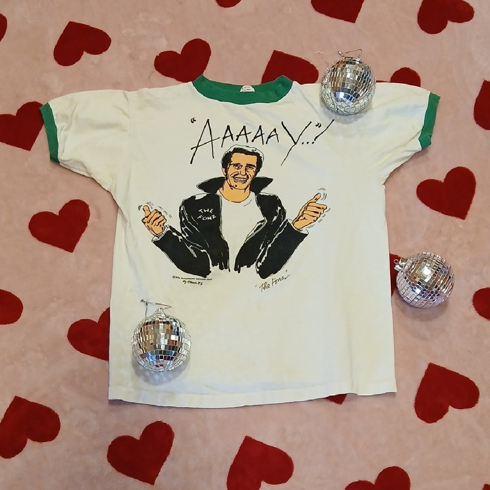 Vintage 1976 "The Fonz" ringer t-shirt